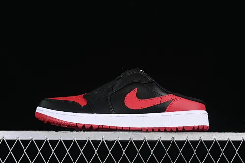 All categories Air Jordan Jordan series basketball shoes Air Jordan 1 Low Air Jordan 1 Mule Golf "Bred" AJ1 Joe 1 black and white golf golf kick FJ1214-001